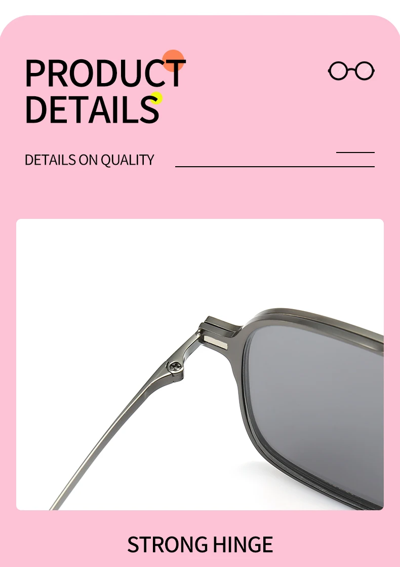 Metal 3 In 1 New Style Magnet Clip On Glasses Frame Trend Polarized Sunglasses For Men 2023 Optical Computer Glasses UV400 7009