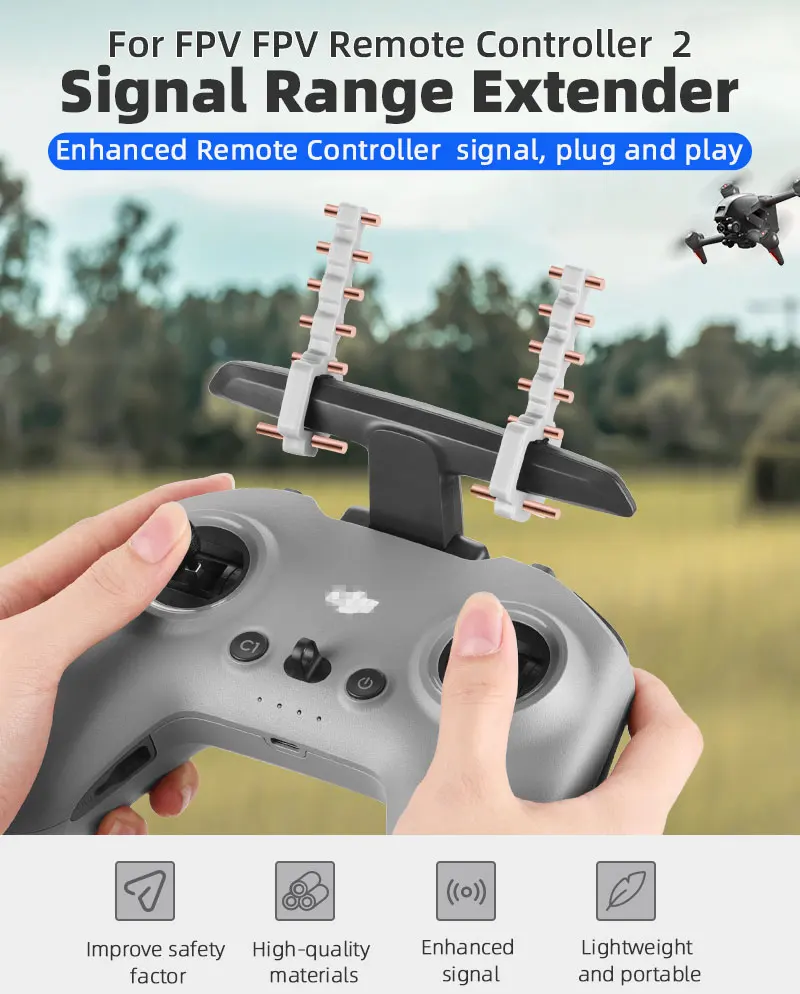 BRDRC 5.8GHz Yagi Antenna for DJI NEO/Mini 4K/2/Mavic3/Air 2 Signal Booster Range Extender RC-N1/2/3 Remote Controller Accessory