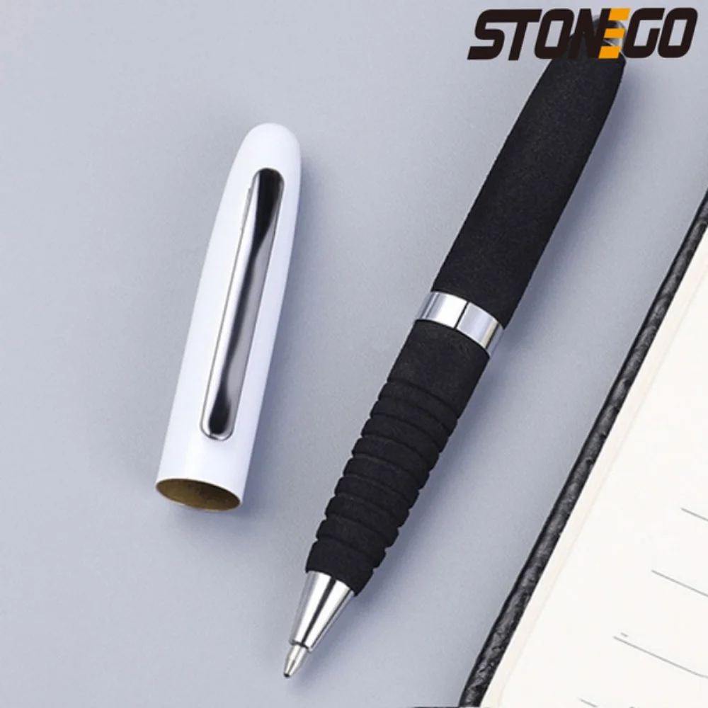 STONEGO Fashion Wallet Pen Short Paragraph Gift Travel Pocket Pen Mini Pocket Short Clip Metal RollerBall Pen Travel Pocket Pen