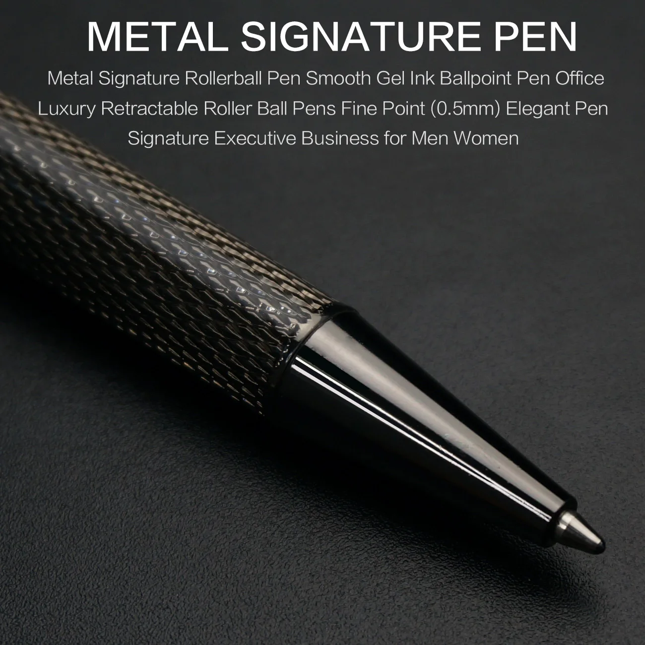 STONEGO Fashion Wallet Pen Short Paragraph Gift Travel Pocket Pen Mini Pocket Short Clip Metal RollerBall Pen Travel Pocket Pen