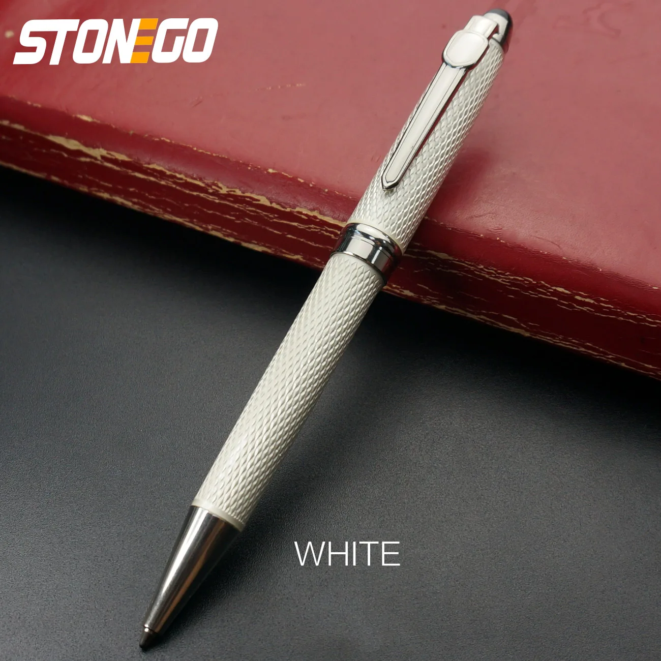 STONEGO Fashion Wallet Pen Short Paragraph Gift Travel Pocket Pen Mini Pocket Short Clip Metal RollerBall Pen Travel Pocket Pen