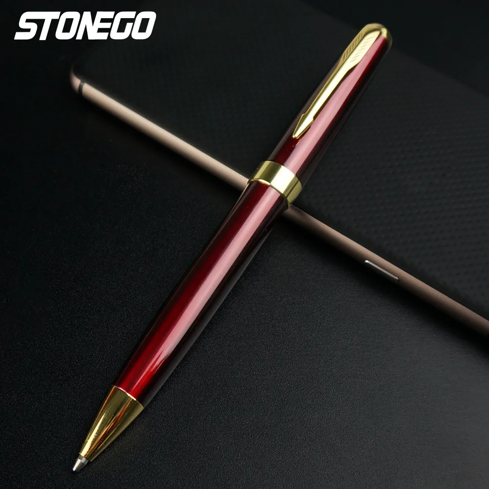 STONEGO Fashion Wallet Pen Short Paragraph Gift Travel Pocket Pen Mini Pocket Short Clip Metal RollerBall Pen Travel Pocket Pen