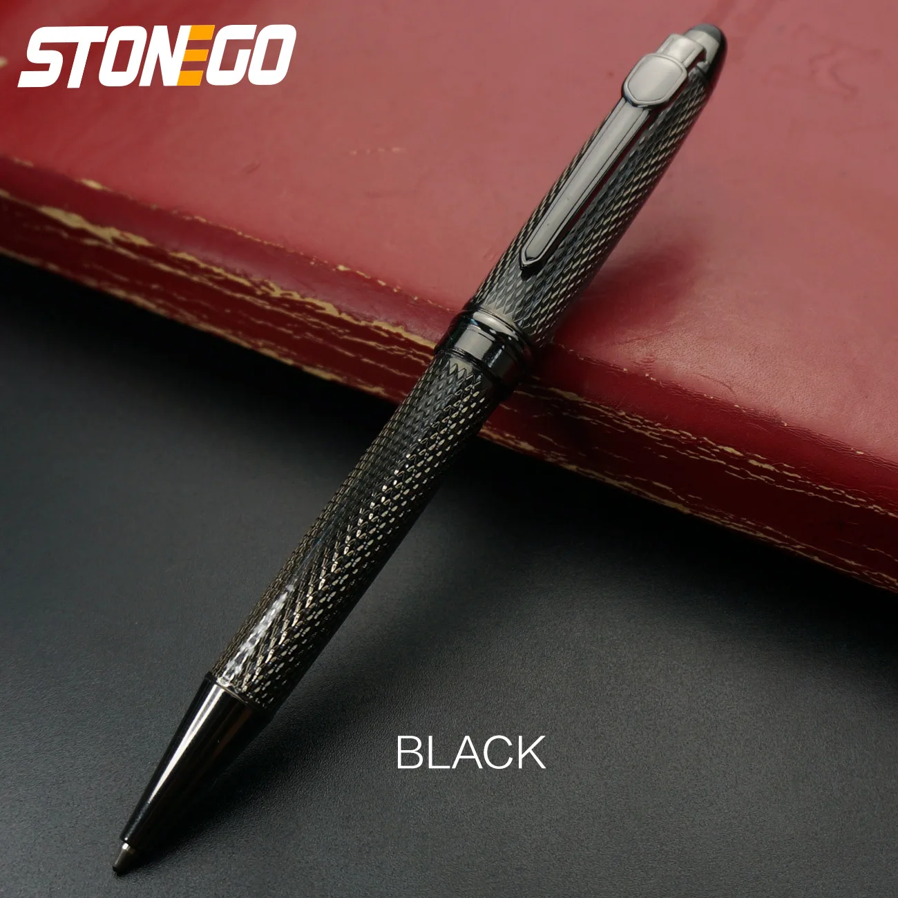 STONEGO Fashion Wallet Pen Short Paragraph Gift Travel Pocket Pen Mini Pocket Short Clip Metal RollerBall Pen Travel Pocket Pen