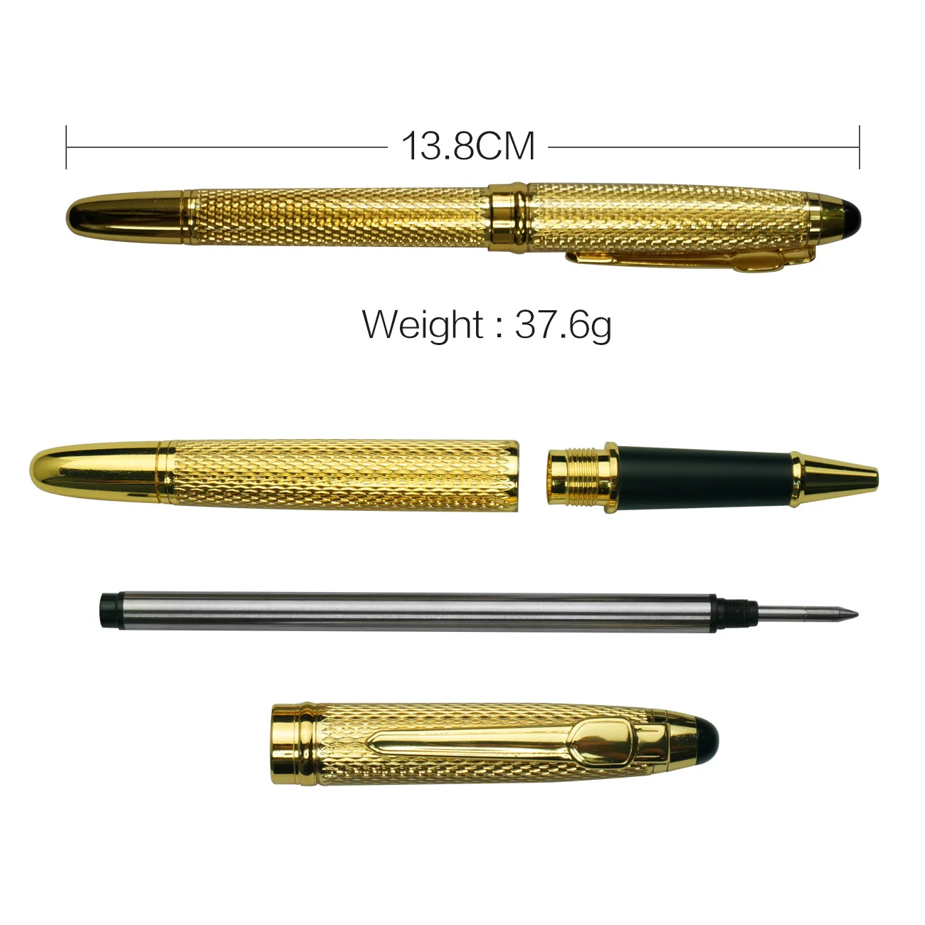 STONEGO Fashion Wallet Pen Short Paragraph Gift Travel Pocket Pen Mini Pocket Short Clip Metal RollerBall Pen Travel Pocket Pen