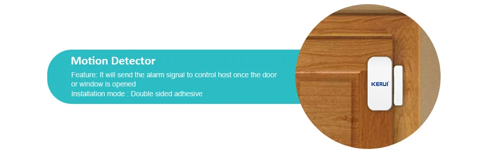 KERUI Wireless Door/Windows Sensor Alarm 300ft 120dB Anti-Theft Smart Remote Control For Kids Cabinet Safety Home Security