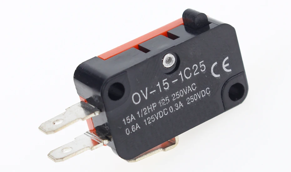 10pcs/lot Large Micro Switch V-15-1C25, Silver Point V-15-IC25 Microwave Oven, Contact Switch, Copper Point Tact Switch