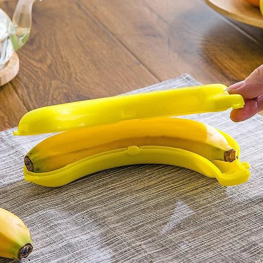 Banana Storage Box for Outdoor Travel Cute Case Protector Container Trip Lunch Fruit Storage Holder