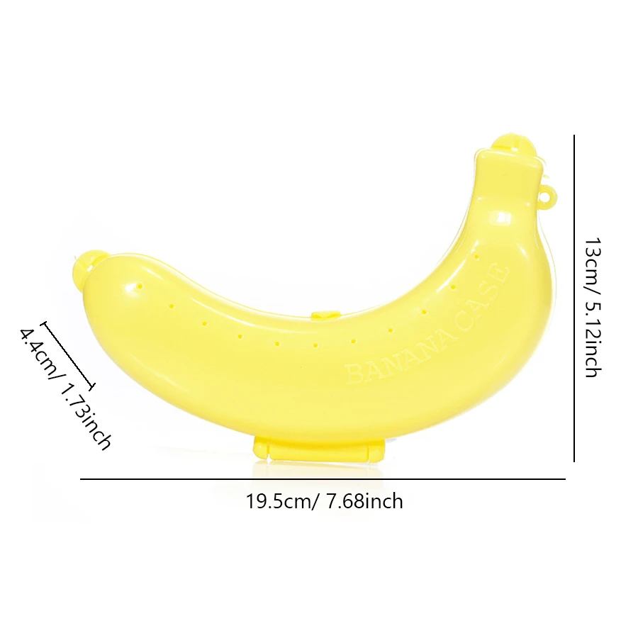 Banana Storage Box for Outdoor Travel Cute Case Protector Container Trip Lunch Fruit Storage Holder