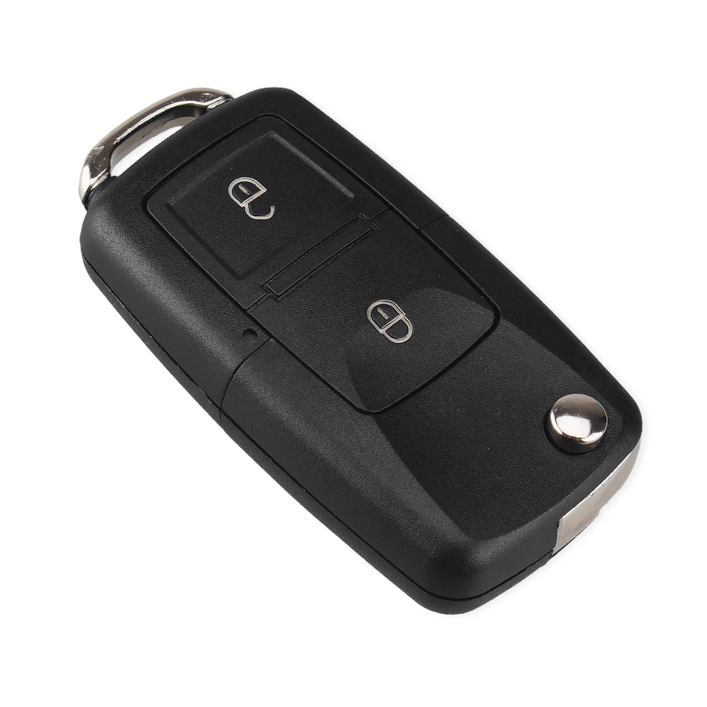 KEYYOU Remote Car Key Shell Flip Folding Car Key for VW for Volkswagen Golf 4 5 Passat B5 B6 Polo Touran For Seat Skoda Car Key