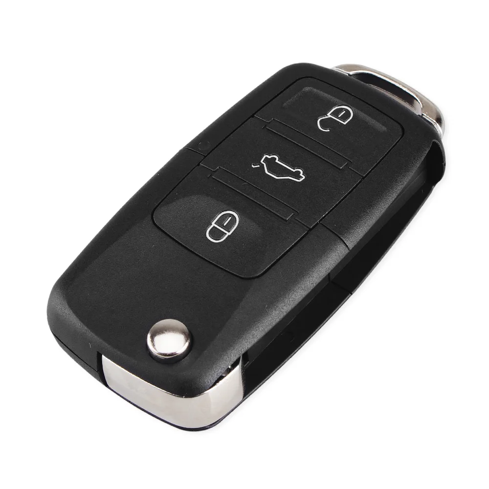 KEYYOU Remote Car Key Shell Flip Folding Car Key for VW for Volkswagen Golf 4 5 Passat B5 B6 Polo Touran For Seat Skoda Car Key