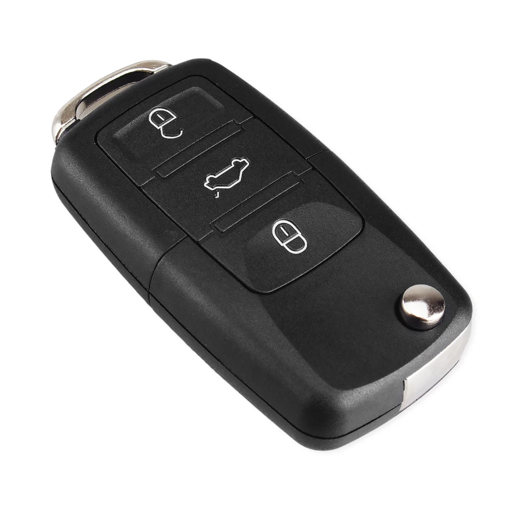 KEYYOU Remote Car Key Shell Flip Folding Car Key for VW for Volkswagen Golf 4 5 Passat B5 B6 Polo Touran For Seat Skoda Car Key