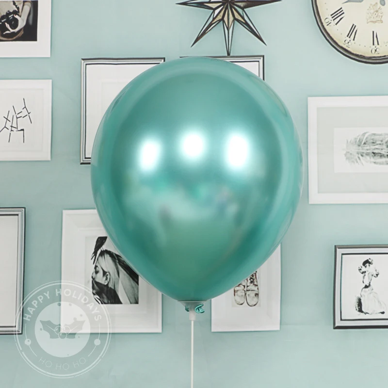 5/10/12inch Birthday Balloon Premium Metallic Latex Balloons Gold Silver Fruit Green Globe Wedding Party Decoration Kids Toys