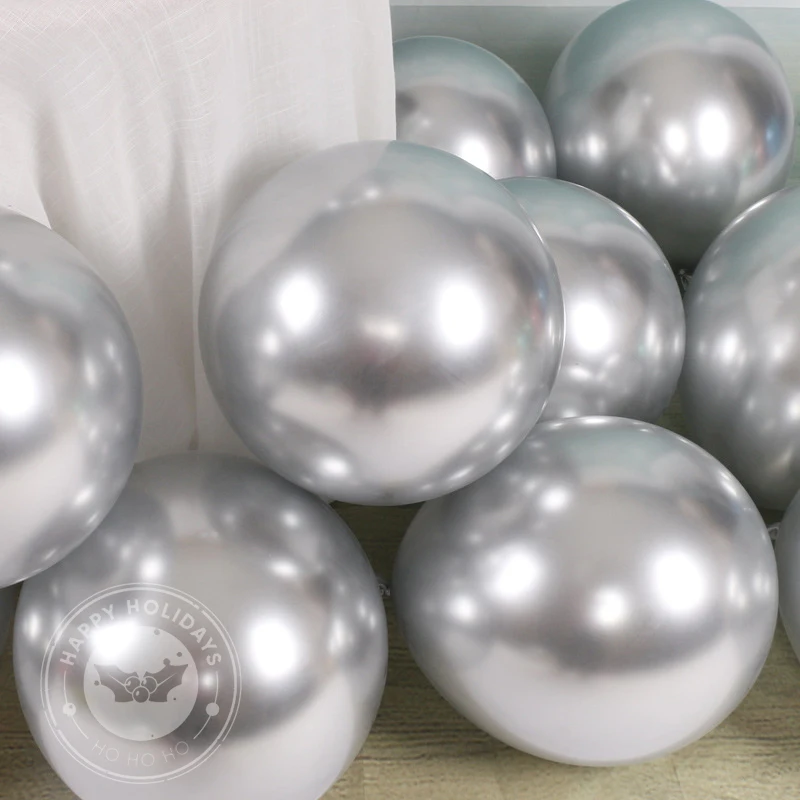 5/10/12inch Birthday Balloon Premium Metallic Latex Balloons Gold Silver Fruit Green Globe Wedding Party Decoration Kids Toys