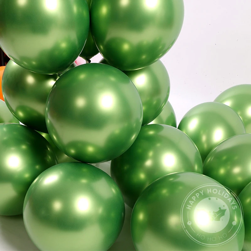5/10/12inch Birthday Balloon Premium Metallic Latex Balloons Gold Silver Fruit Green Globe Wedding Party Decoration Kids Toys