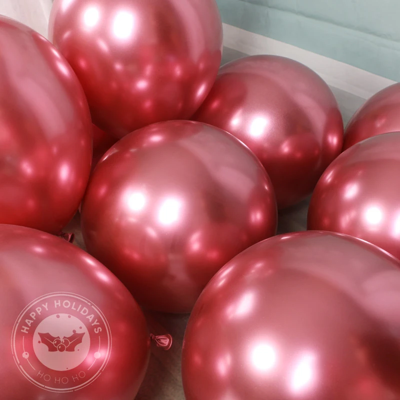 5/10/12inch Birthday Balloon Premium Metallic Latex Balloons Gold Silver Fruit Green Globe Wedding Party Decoration Kids Toys