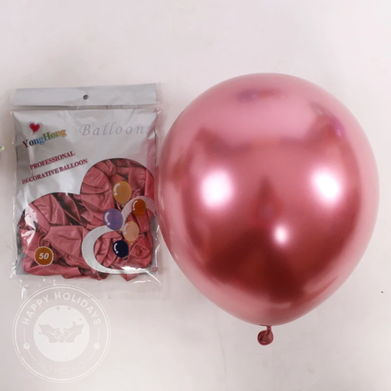 5/10/12inch Birthday Balloon Premium Metallic Latex Balloons Gold Silver Fruit Green Globe Wedding Party Decoration Kids Toys