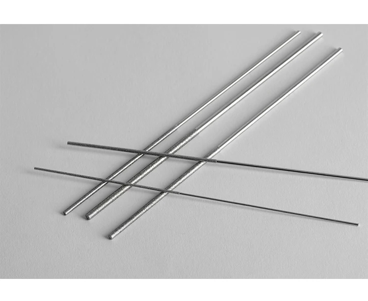Diamond Cylindrical File 1/1.2/1.5/1.7/2.2/2.8/3.3/4/5/6mm Small Diameter Reaming File Grinding Tool Jade Alloy Assorted File
