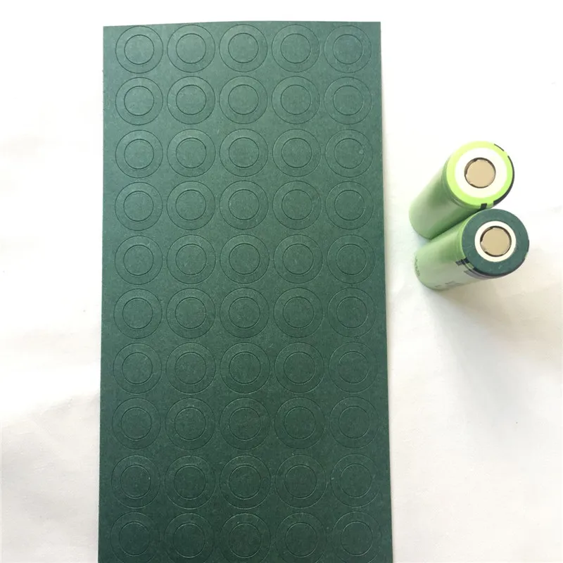 100pcs/lot Battery Insulation Rings 18650 21700 26650 32650 1S Positive Adhesive Cardboard Paper Pads for Lithium Battery