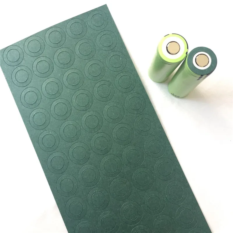 100pcs/lot Battery Insulation Rings 18650 21700 26650 32650 1S Positive Adhesive Cardboard Paper Pads for Lithium Battery