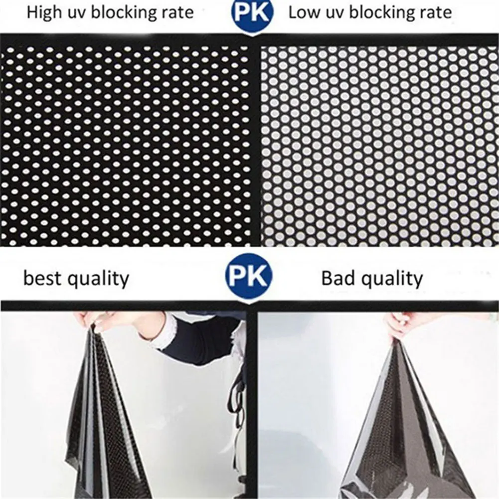 2 Pcs Sun Block Film Anti-UV Car Static Sunshade Stickers Window Glass Sunscreen Curtain Insulation Car Sunroof Solar Film Shade