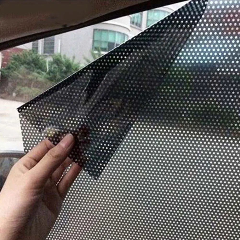 2 Pcs Sun Block Film Anti-UV Car Static Sunshade Stickers Window Glass Sunscreen Curtain Insulation Car Sunroof Solar Film Shade