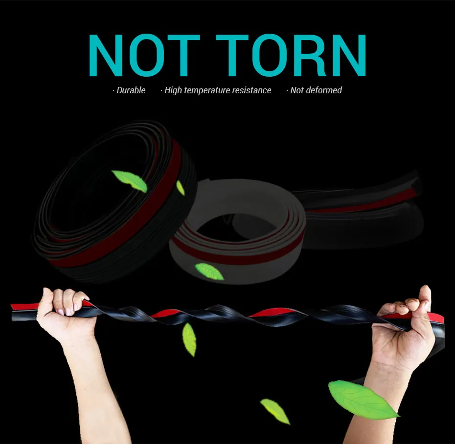 Auto Rubber Seal Strip Car Trunk Lid Gap Seal Strip Rubber Sticker Black For SUV Hatchback Upper Edge Dustproof Car Accessories