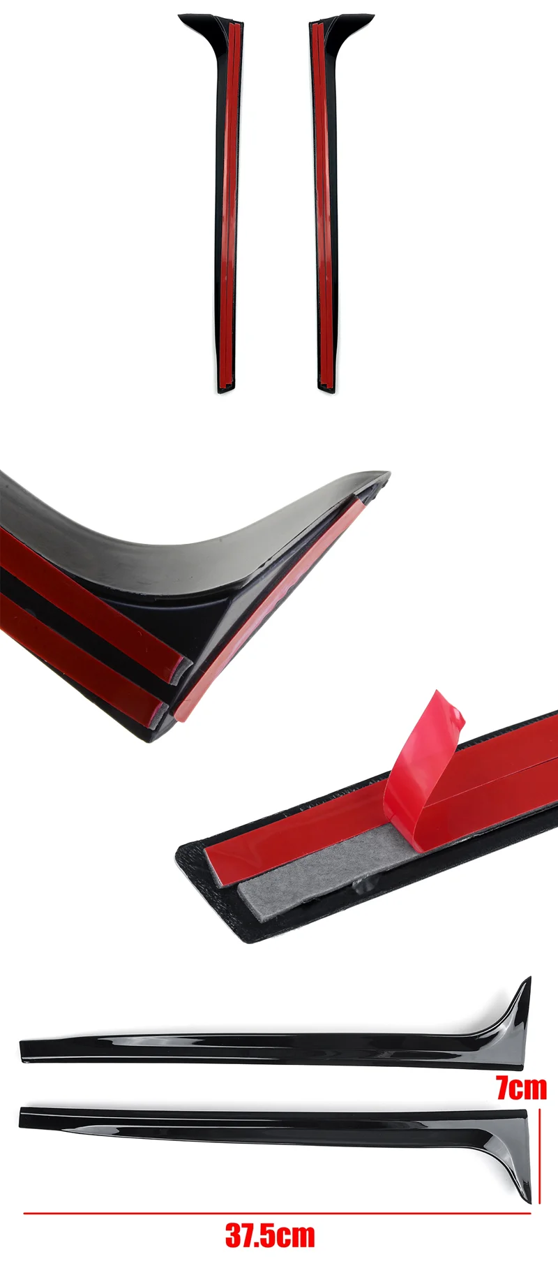 Fit For VW 2010 2011 2012 2013 2014 2015 2016 2017 2Pcs Polo Mk5 6R Headlamp Eyebrow Eyelid Cover Decorative Trim Accessories