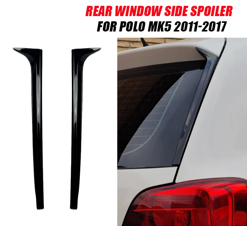 Fit For VW 2010 2011 2012 2013 2014 2015 2016 2017 2Pcs Polo Mk5 6R Headlamp Eyebrow Eyelid Cover Decorative Trim Accessories