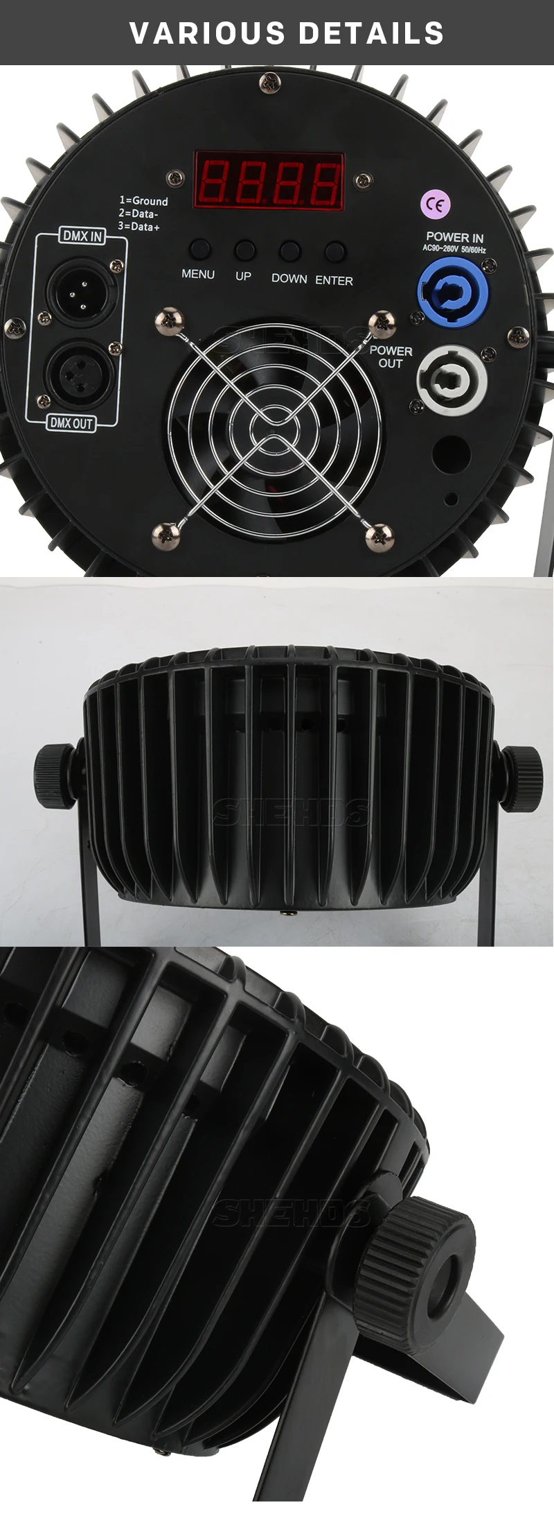 SHEHDS Aluminum Alloy LED Flat Par 18x12W / 18x18W Lights RGBW LED Lighting With Flight Case Professional Party KTV Disco DJ