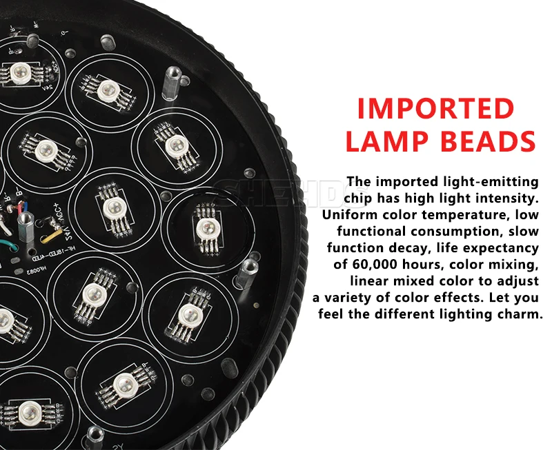 SHEHDS Aluminum Alloy LED Flat Par 18x12W / 18x18W Lights RGBW LED Lighting With Flight Case Professional Party KTV Disco DJ