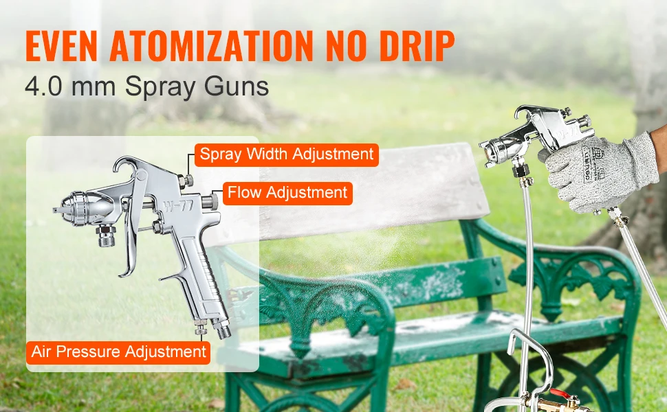 SucceBuy Spray Paint Pressure Pot 15L Pressure Pot Tank 60psi Adjustale Pressure Steel Pressure Pot Paint Tank Spray Gun Hose