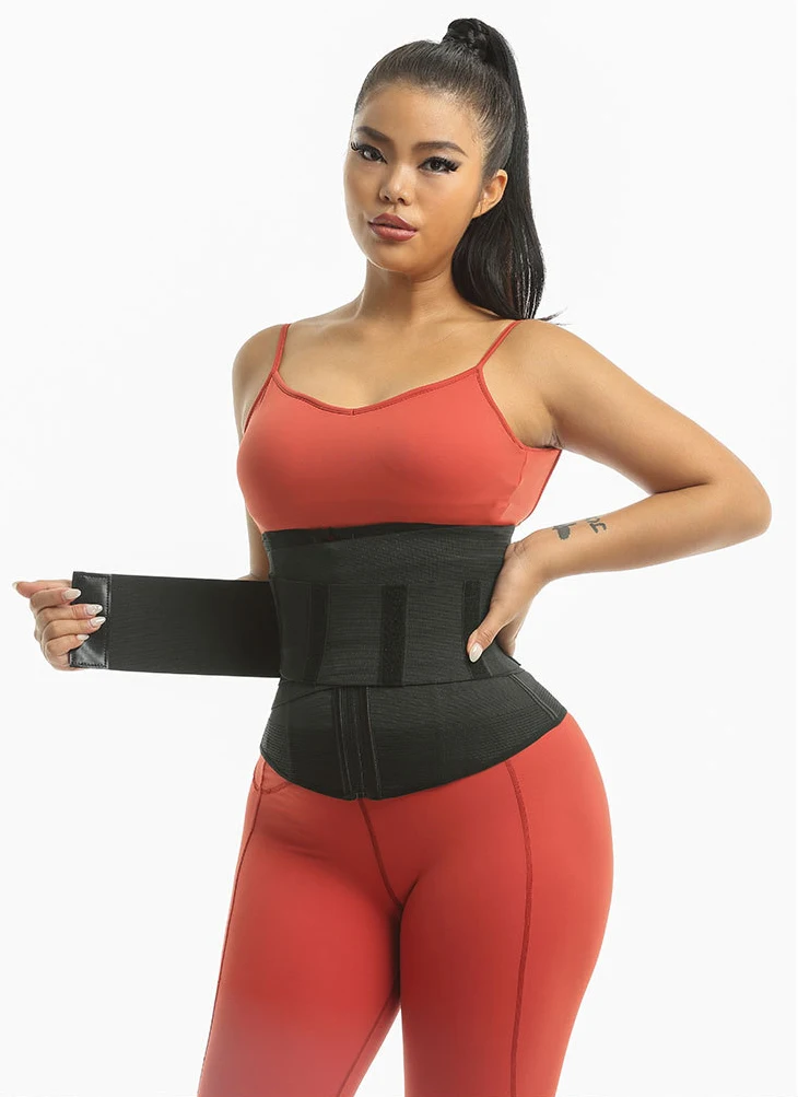 9 Steel Bones Waist Trainer Body Shaper Adjustable Belly Tummy Control Snatch Me Up Wrap Stretch Bands Slim Body Shaper Women