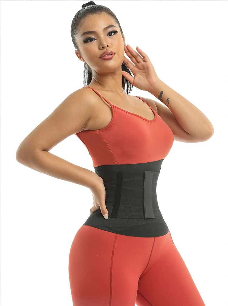 9 Steel Bones Waist Trainer Body Shaper Adjustable Belly Tummy Control Snatch Me Up Wrap Stretch Bands Slim Body Shaper Women