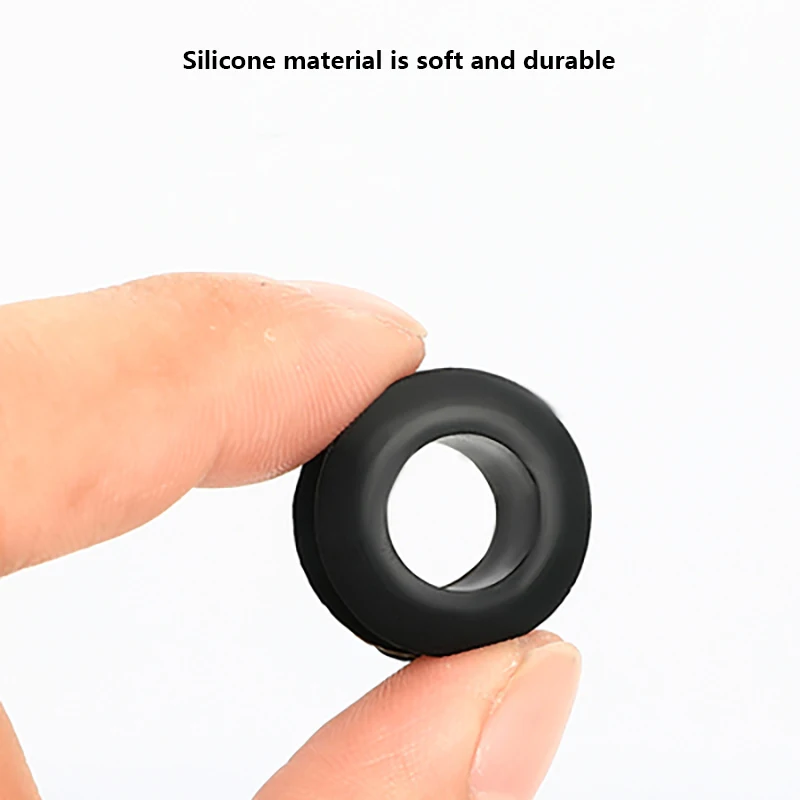 High Temperature Resistant Silicone Double-sided Protective Coil Snap in Ring Grommet Insulation Over Hole Plug With Card Slot