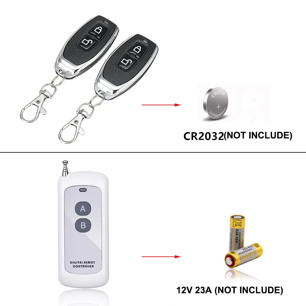 Wifi Smart Home Module Relay Switch 2CH AC DC 220V 7-32V Remote Control 433Receiver Works with Tuya Smartlife Alexa Google Home