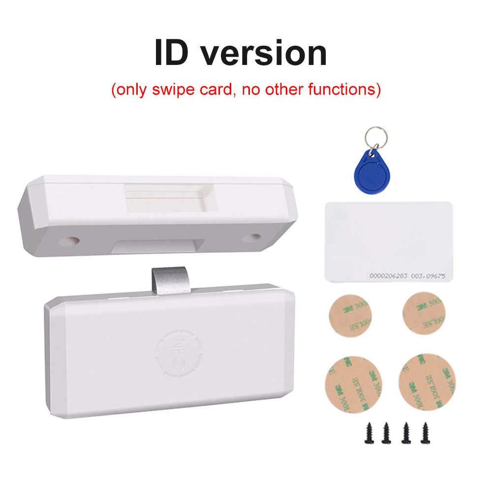 Tuya APP/EM Card Unlock Smart Drawer Lock No Hole File Cabinet Furniture Electronic Keyless Invisible NFC Sensor Locks Switch