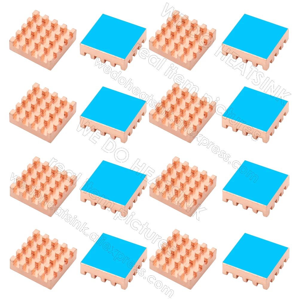WE DO HEATSINK Small Tiny Useful Pure Copper Heat Sink Without or With Thermal Pad For Raspberry Pi Banana Pi IC Chipset Package