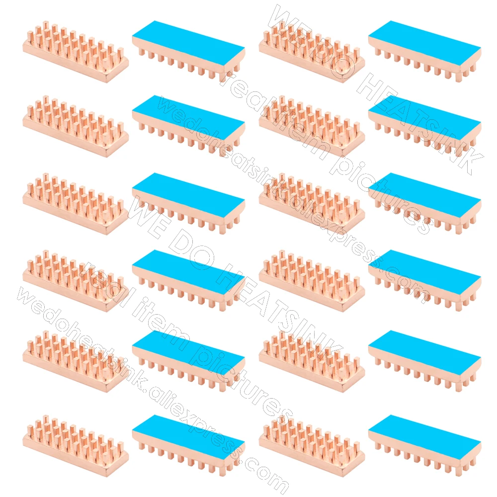 WE DO HEATSINK Small Tiny Useful Pure Copper Heat Sink Without or With Thermal Pad For Raspberry Pi Banana Pi IC Chipset Package