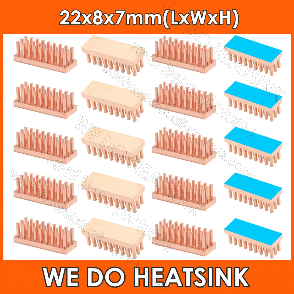 WE DO HEATSINK Small Tiny Useful Pure Copper Heat Sink Without or With Thermal Pad For Raspberry Pi Banana Pi IC Chipset Package