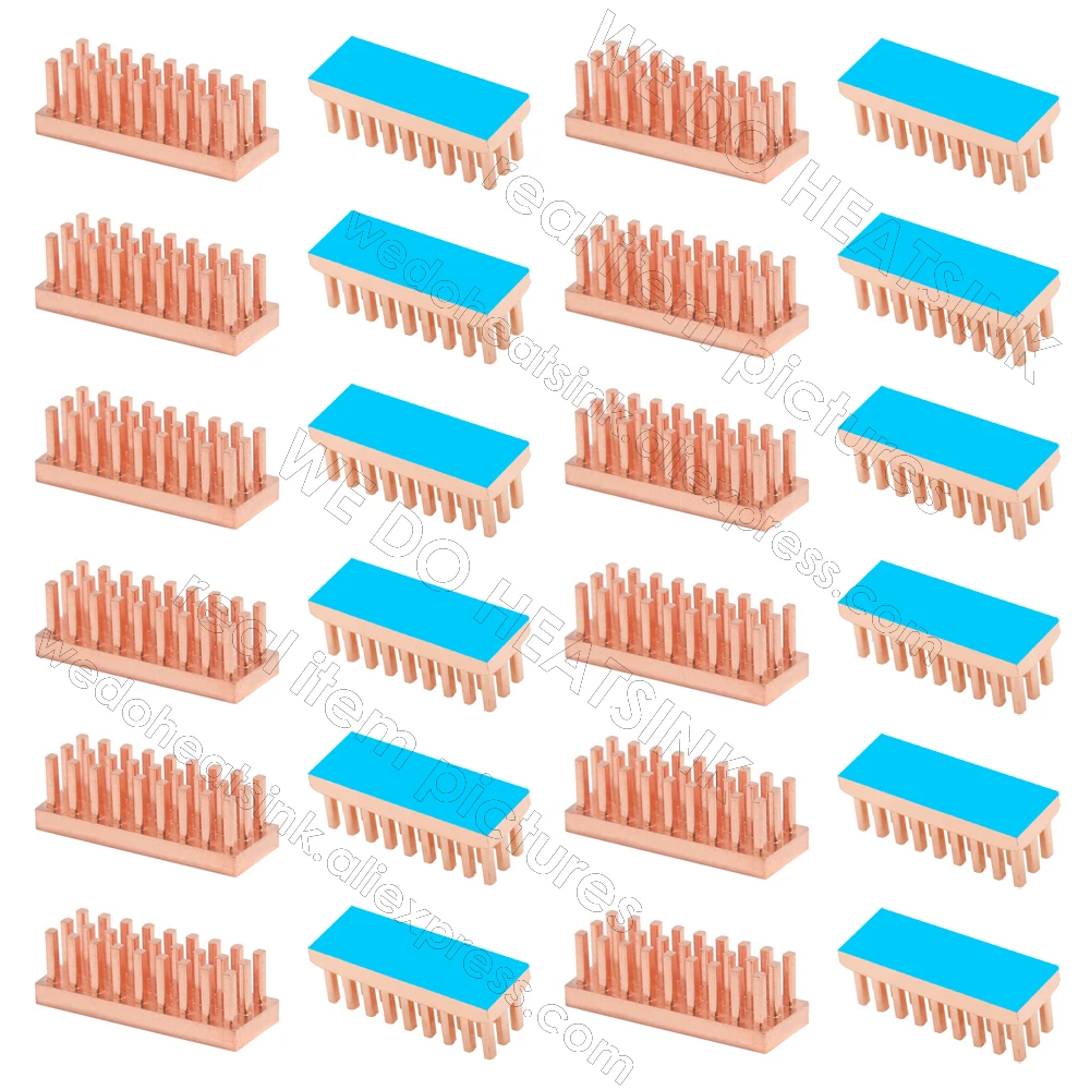 WE DO HEATSINK Small Tiny Useful Pure Copper Heat Sink Without or With Thermal Pad For Raspberry Pi Banana Pi IC Chipset Package