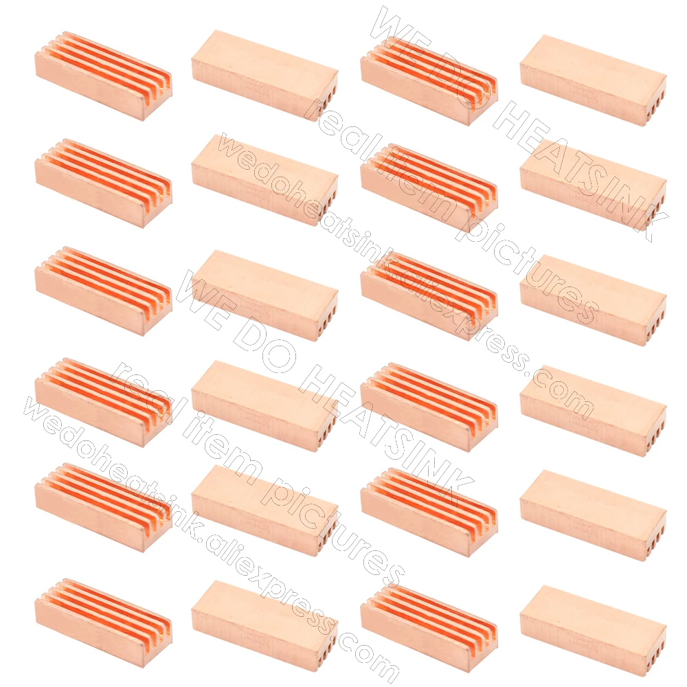 WE DO HEATSINK Small Tiny Useful Pure Copper Heat Sink Without or With Thermal Pad For Raspberry Pi Banana Pi IC Chipset Package