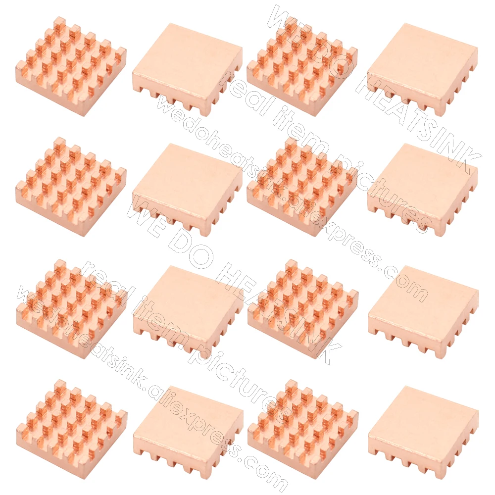 WE DO HEATSINK Small Tiny Useful Pure Copper Heat Sink Without or With Thermal Pad For Raspberry Pi Banana Pi IC Chipset Package