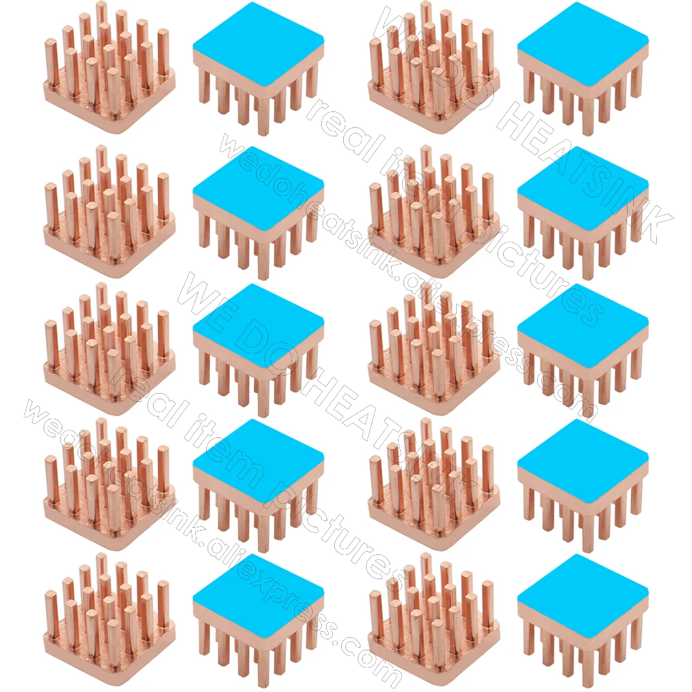 WE DO HEATSINK Small Tiny Useful Pure Copper Heat Sink Without or With Thermal Pad For Raspberry Pi Banana Pi IC Chipset Package