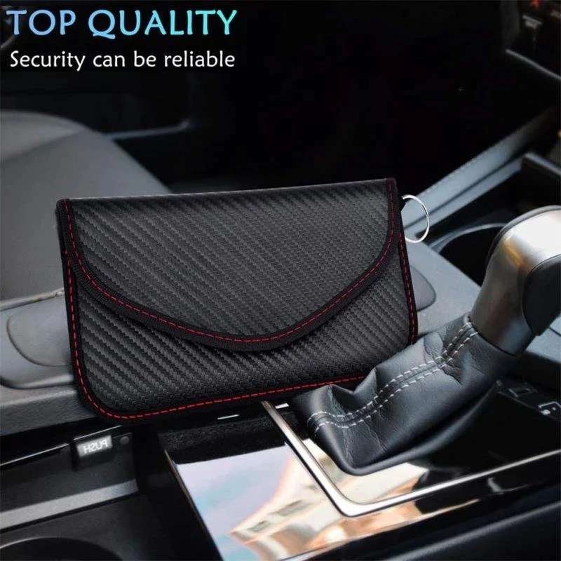 Car Keys Signal Blocker bag Remote Control Blocking Shielding Faraday Bag Protector Bag Keys Pouch Safe Lock Key Case