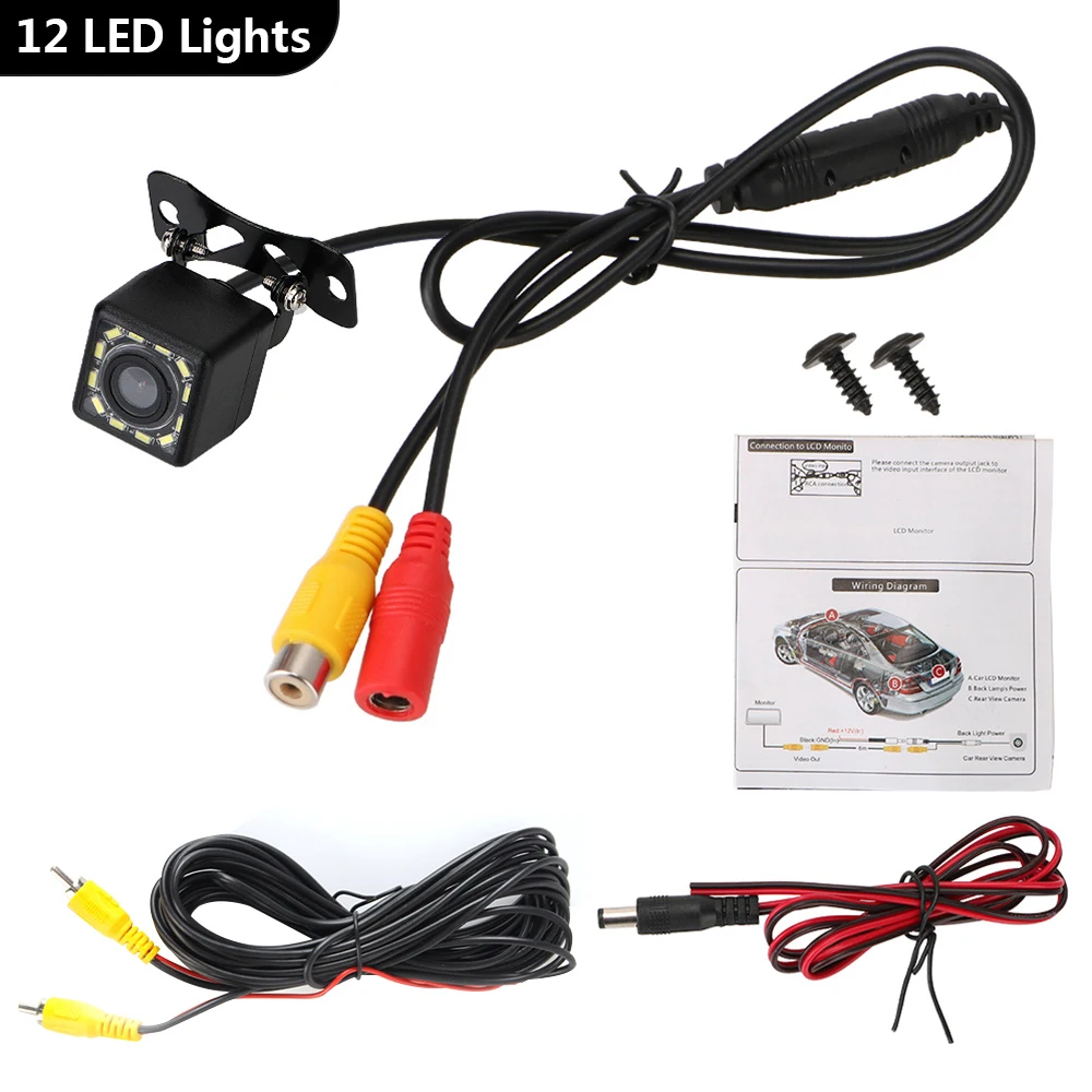 12V Car Rear View Camera PDC Parktronic Reversing Night Vision 170° Angle Accessories for VW POLO Golf 4 Passat B7 CC Volkswagen