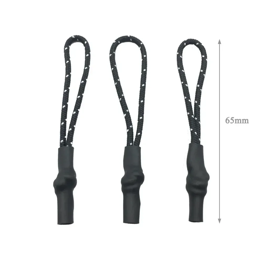 10pcs Polyester Rope Zipper Pullers Zipper Slider Extension Rope Garment Backpack Convenient Zipper Pullers