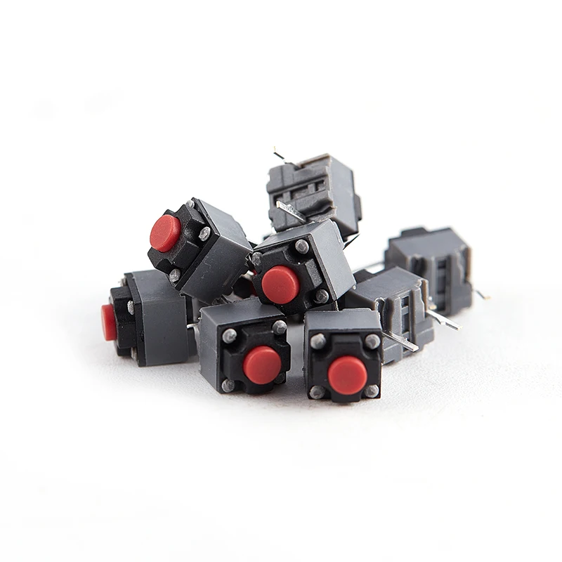 10/20Pcs Silent Micro Switch Mute Button 2Pin Tactile Push Switch for Wireless Wired Mouse Repair Replacement Parts