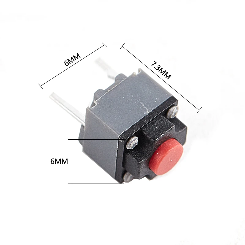 10/20Pcs Silent Micro Switch Mute Button 2Pin Tactile Push Switch for Wireless Wired Mouse Repair Replacement Parts