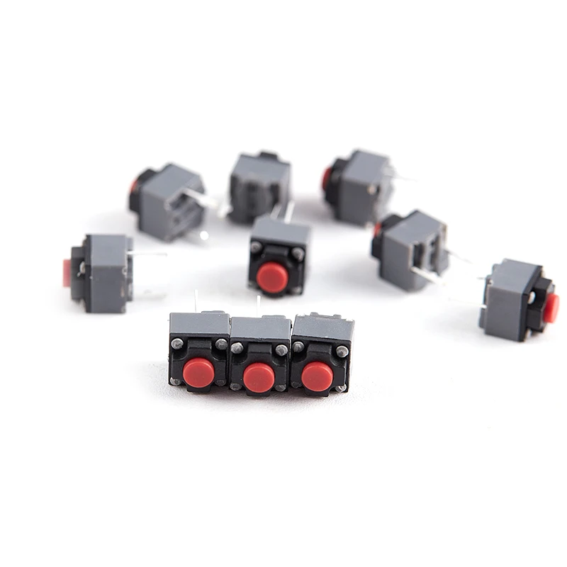 10/20Pcs Silent Micro Switch Mute Button 2Pin Tactile Push Switch for Wireless Wired Mouse Repair Replacement Parts