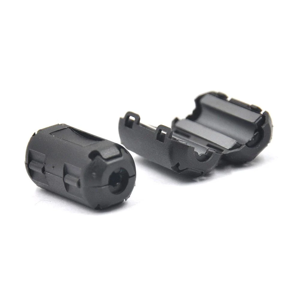 2/5pcs TDK Clip-On Ferrite Ring Core Noise Suppressor For EMI RFI Clip Anti-jamming Cable Active Components Filters 12 X 25mm